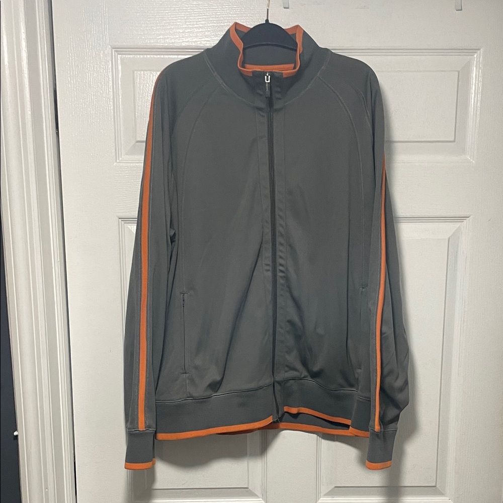 Calvin Klein Gray and Orange Track Jacket